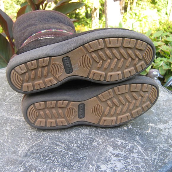 *SOLD *Tecnica Real Fur Suede Leather Embroidered Apres Boots Size 7 - Picture 3 of 4